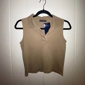 Brown Brandy Millville collar top